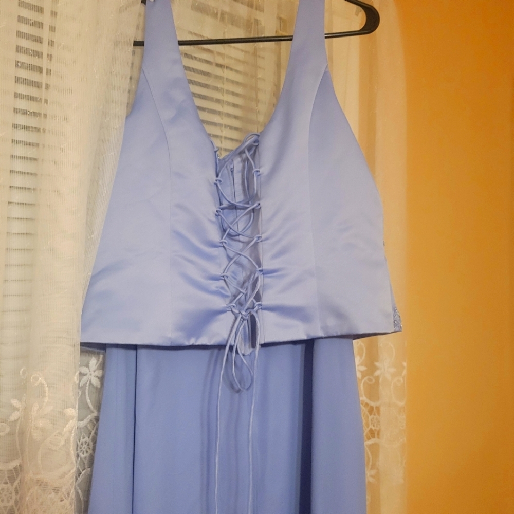 Mature dress evening gown,lavender